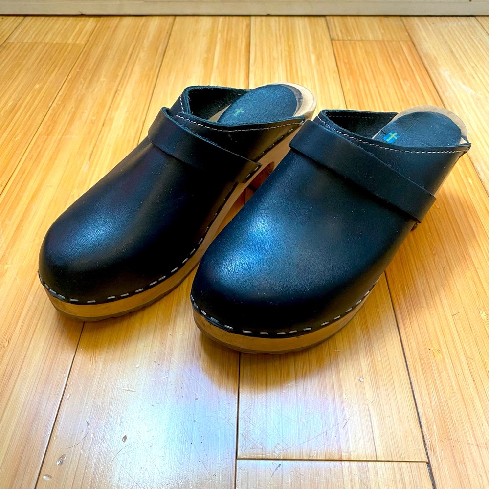 Lotta from Stockholm Black Clogs, size 36